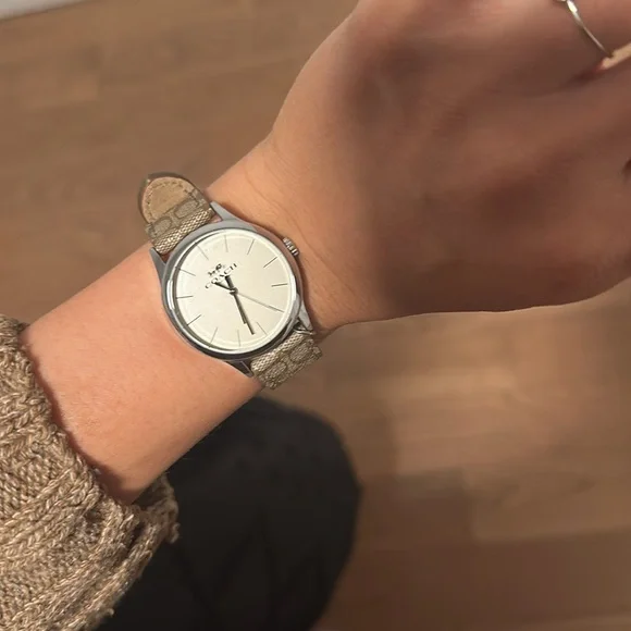 Coach Watch with Taupe Strap and Silver Dial - Picture 4 of 7